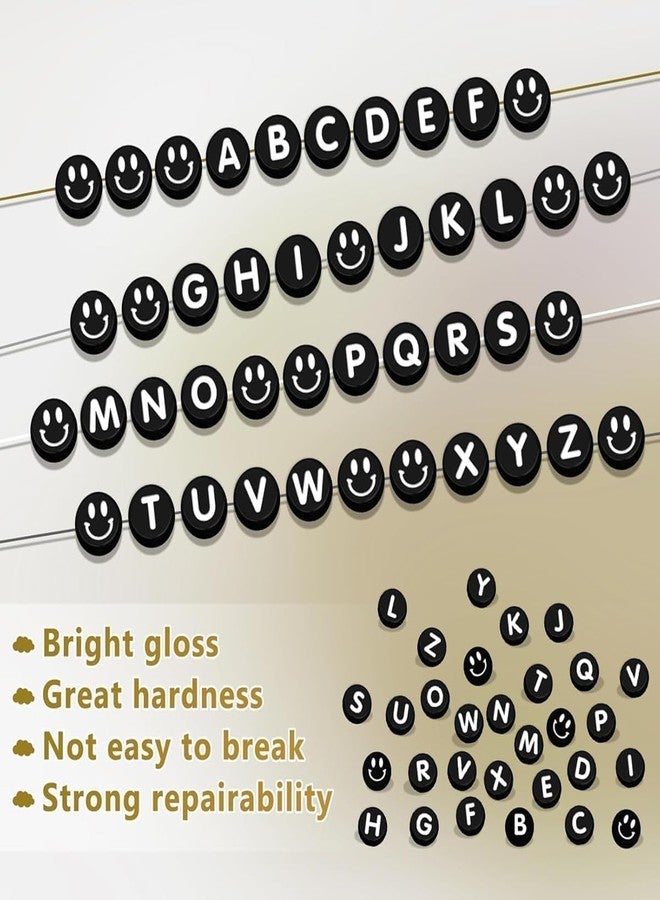 Nuvex 1400 Pcs Black Alphabet Beads, Background Letter Beads Bracelet Necklace Making Kit, 28 Grids A-Z Letter Beads for Jewelry Making with Storage Box, DIY Jewelry Gift for Girls & Boys - Image 5